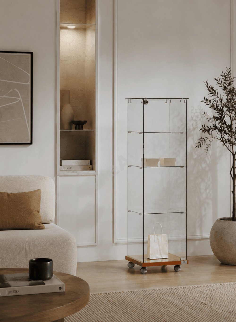 Vitrine tout verre transparent 4/14VA – Image 2