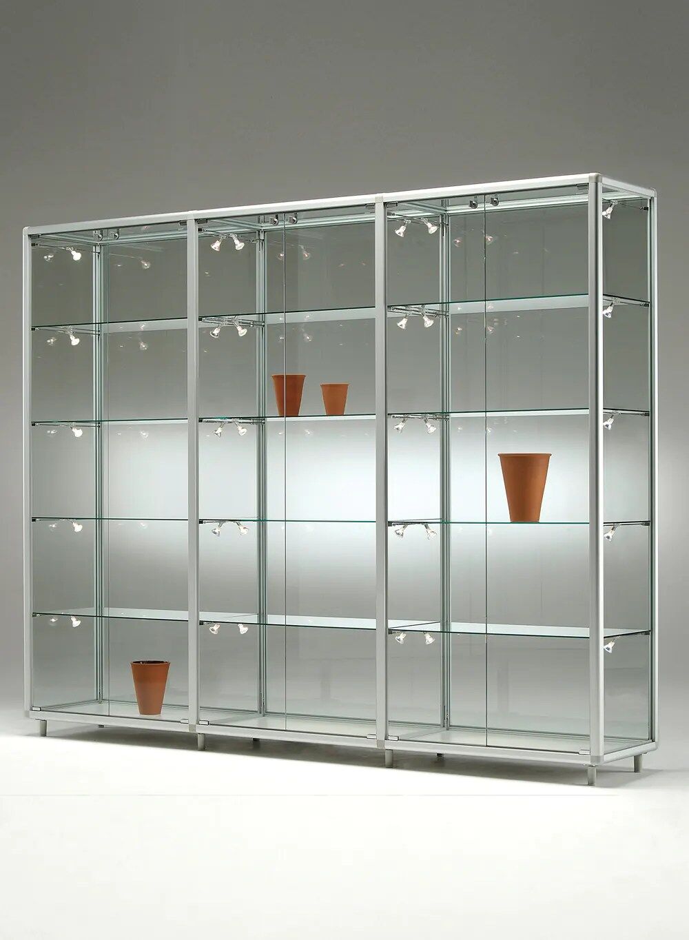 vitrine armoire - bv23142va-silver-silver